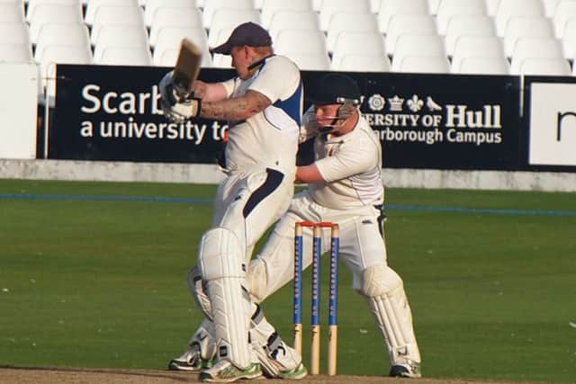 Filey's boundary hitting batsman Josh Dawson 152059d