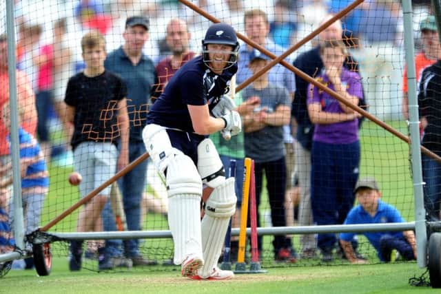 Yorkshire's Andrew Gale practices in thne nets on the day he announced he was standing down as one day captain. (Picture: Jonathan Gawthorpe)