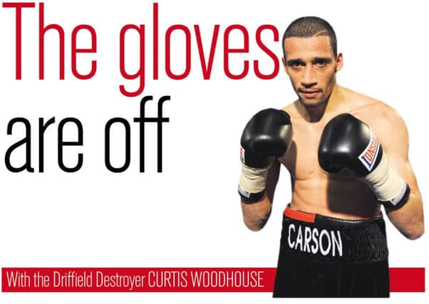 The gloves are off ... with former top flight footballer and British boxing champ Curtis Woodhouse