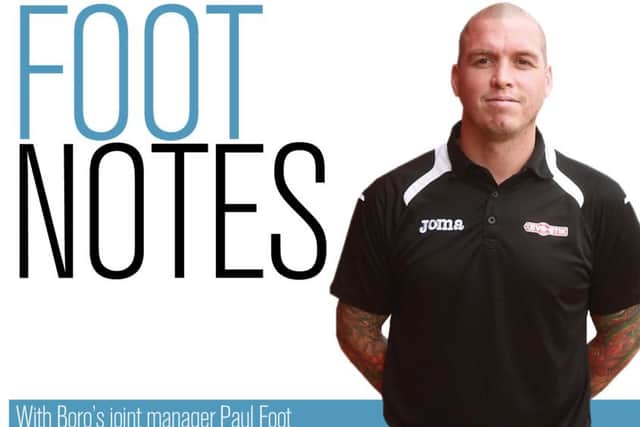 FOOT NOTES ... With Boro's joint manager Paul Foot