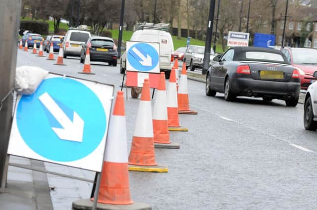 Roadworks at Tesco roundabout, Stockton Street/Belle Vue Way/Stockton Road