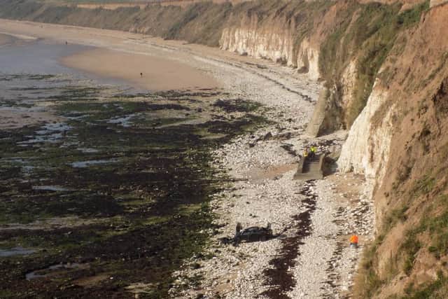 Police found the body of a woman in the car after 7.30 this morning