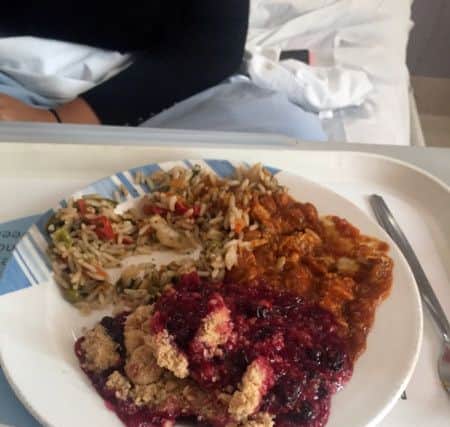 Hospital food at St James Hospital, Leeds. Photo:   The Sun/News Syndication.