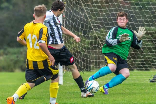 Sleights striker Ben Watson (above) will be their danger man as they travel to Edgehill in the FA Harbour Cup on Saturday