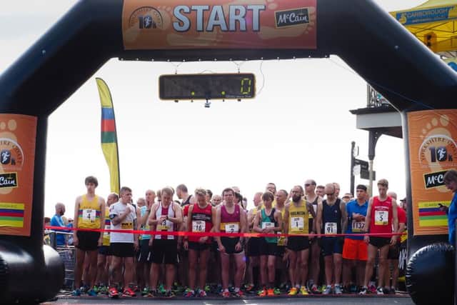 Runners get ready for the start of the 2015 McCain Yorkshire Coast 10k