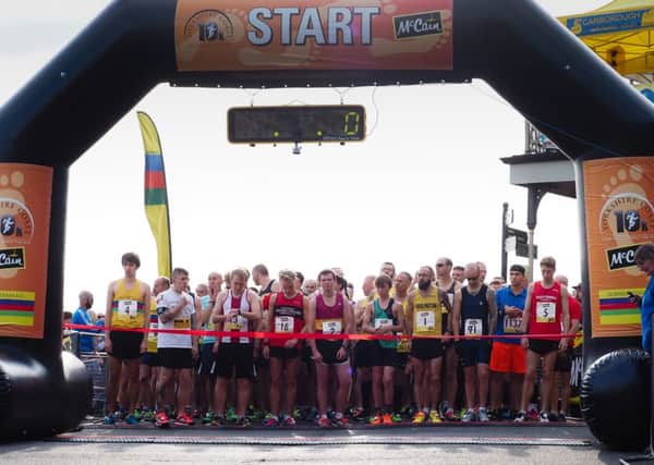 Runners get ready for the start of the 2015 McCain Yorkshire Coast 10k