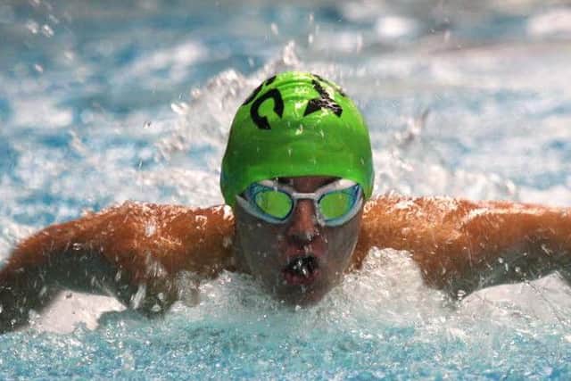 Brandon Lino in action for Yorkshire Coast Swimming Club at the Sheffield finals