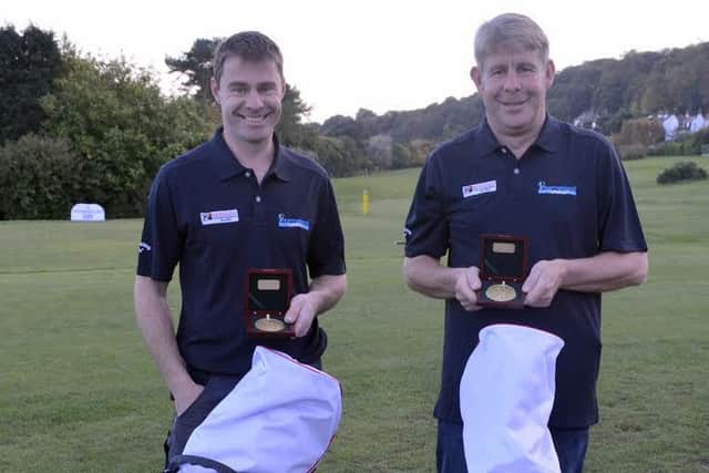 South Cliff duo Paul Johnson and Nigel Middleton (right) are heading for Spain to represent England in the International Pairs Competition