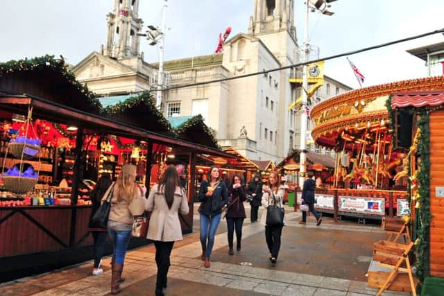Leeds Christmas Market, Millennium Square, Leeds. (Picture Tony Johnson)