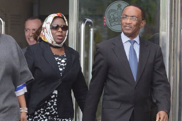 NHS child welfare expert Dr Emmanuel Edet and his wife Antan Edet kept an African man in their kitchen for a quarter of a century. Picture: Mark Large/Daily Mail