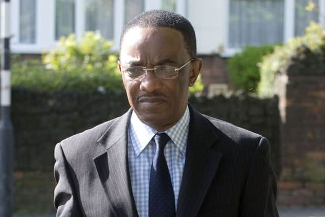 NHS child welfare expert Dr Emmanuel Edet and his wife Antan Edet kept an African man in their kitchen for a quarter of a century. Picture: Mark Large/Daily Mail