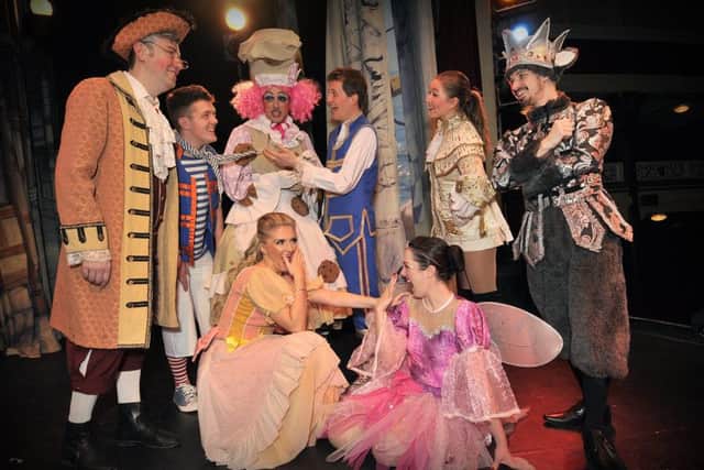 The cast of Dick Whittington at Scarboroughs Spa Theatre