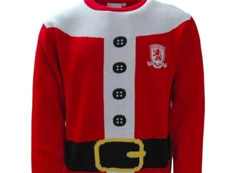 Middlesbrough Football Club Christmas Santa Jumper