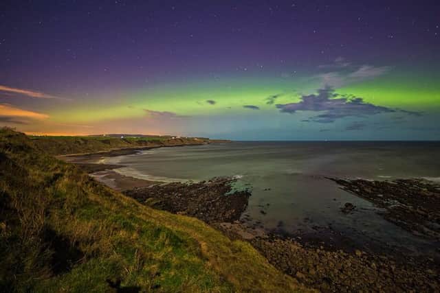 The Northern Lights seen over Jacksons Bay, Scarborough, on Sunday December 20 2015
picture: Stephen Bowden