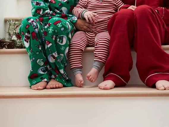 Pyjamas are festive outfit of choice