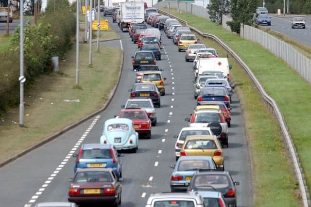 Sections of the A64 (pictured) and the A59 will be upgraded to improve connectivity across North Yorkshire over the next 30 years.