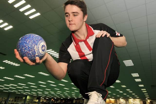 Scarborough Bowler Jack Bird at Scarborough Indoor Bowls Centre