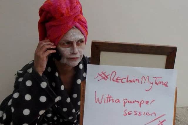 Maggie Fawcett won Â£100 for her face pack photograph.