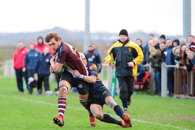 Scarborough on the charge against Brid. Picture: Andy Standing