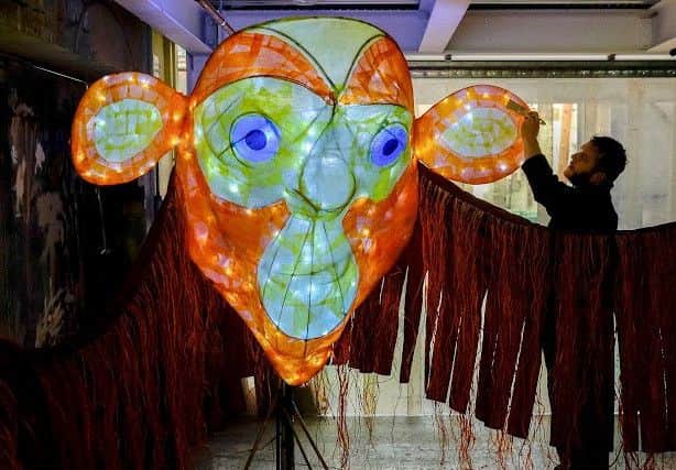 One of the monkey puppets which will feature in the theatre production.