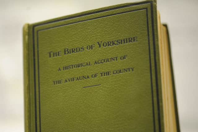 The Birds of Yorkshire book in the Scarborough Collections.
