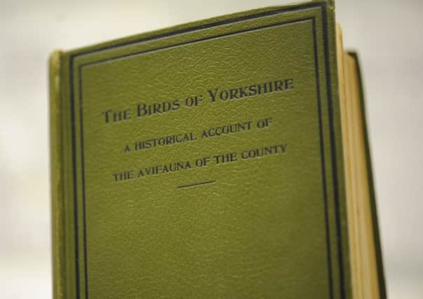 The Birds of Yorkshire book in the Scarborough Collections.