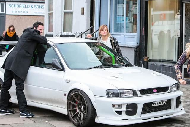 FROM ITVSTRICT EMBARGO -TV Listings Magazines & websites Tuesday 24 March 2015, Newspapers Saturday 28 March 2015 Coronation Street - Ep 8608Wednesday 1 April 2015 Sarah Platt [TINA O'BRIEN] takes Bethany Platt [LUCY FALLON] shopping in town. Recognising the girls from earlier, Callum Logan [SEAN WARD] approaches them. Sarahs curt but Bethany lets slip that David is her Uncle. As Sarah waits outside a boutique for Bethany, shes startled when Bethany flies out of the door chased by security, having been caught shoplifting. Callum advises Sarah not to go after her and insists she gets in his car. Â  Picture contact: david.crook@itv.com on 0161 952 6214Photographer - Mark BruceThis photograph is (C) ITV Plc and can only be reproduced for editorial purposes directly in connection with the programme or event mentioned above, or ITV plc. Once made available by ITV plc Picture Desk, this photograph can be reproduced once only up until the transmission [TX] date and no reproduction fee will be charged