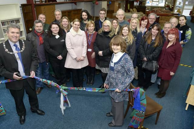 Grand launch of the new community furniture store in Salisbury Street Scarborough.
PA1603-1f
Official Opening