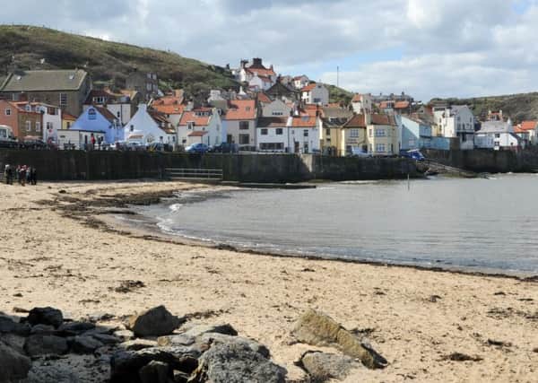 16th April 2012.
Stock shot of Staithes.
Pictured Staithes from the beach.
Picture by Gerard Binks.