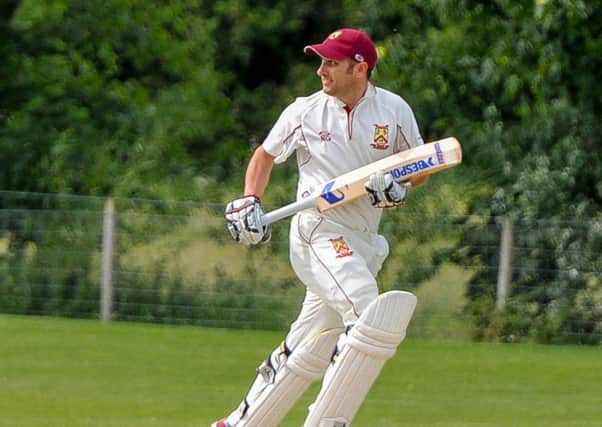 Nick Gibson in action for Staxton during the 2015 season.