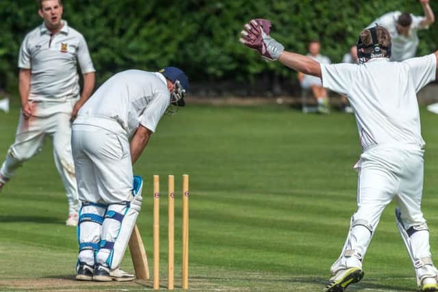 Staxton, fielding, will be looking to take the title away from premier division champions Staithes, batting