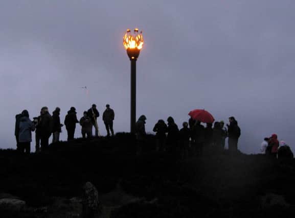 Staff from the North Yorkshire Moors National Park at Danby Beacon