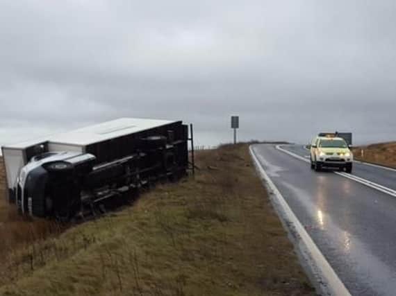 High winds are a risk to high-sided vehicles