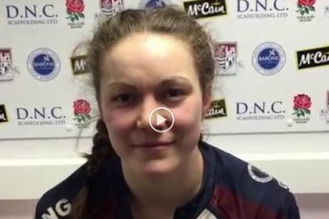 Mel Halstead spoke to Dave Campbell after the Valkyries win against Bishop Auckland