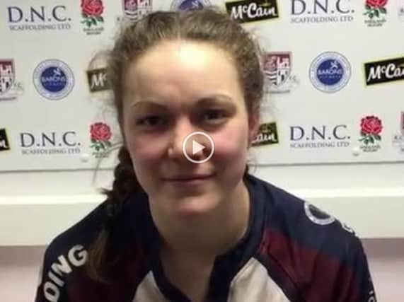 Mel Halstead spoke to Dave Campbell after the Valkyries win against Bishop Auckland