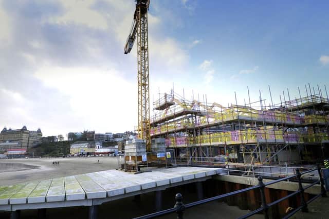 Building work at Scarborough Lifeboat Station  continues .Overview of the Lifeboat station. pic Richard Ponter . 160505f