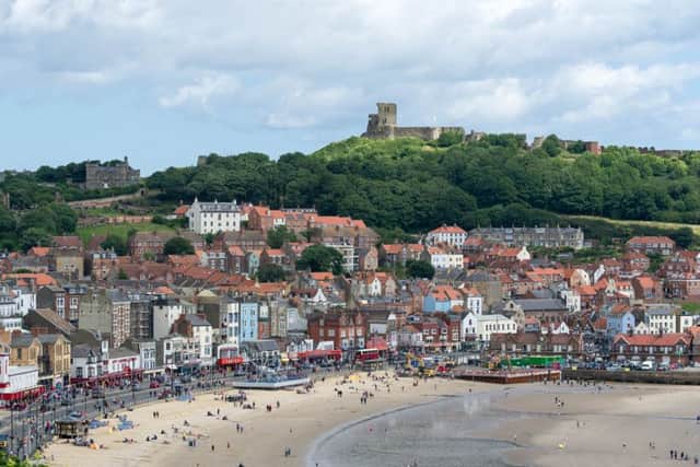 SCARBOROUGH SCENE SETTER --- Scene setter of Scarborough landmarks. // South Bay. Saturday 18th July 2015. HARRY ATKINSON