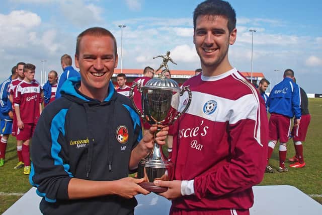 Scarborough News Sunday League chairman Mark Plumpton (left) is keen to help new clubs join the league with help from funding available from the NRCFA