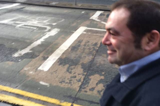 Smirking Garnett leaving court after pleading guilty to punching his old flame