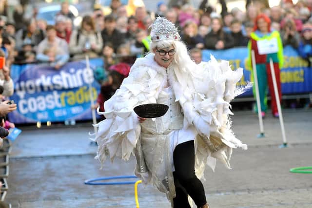 The pancake races take place in Aberdeen Walk
