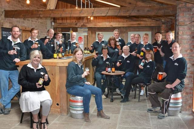 The team at Wold Top Brewery.
