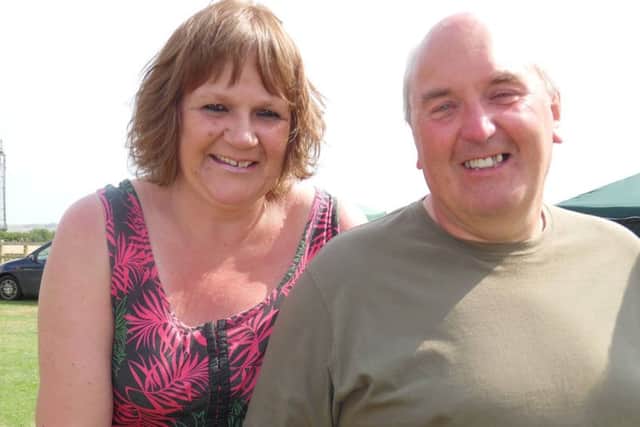 Stuart Hansen who died in a motorcycle collision with his wife Debbie