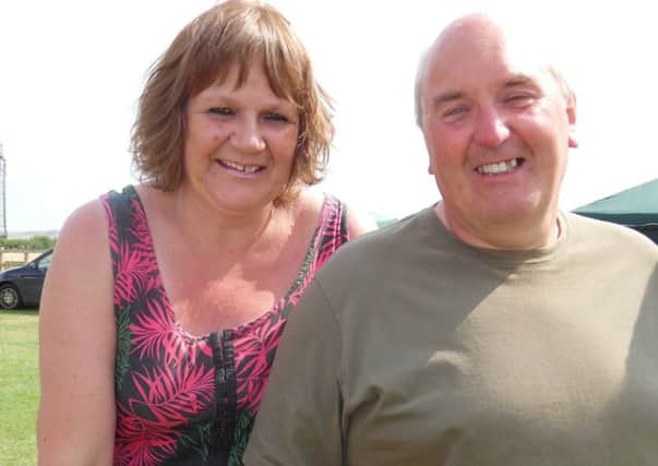 Stuart Hansen who died in a motorcycle collision with his wife Debbie