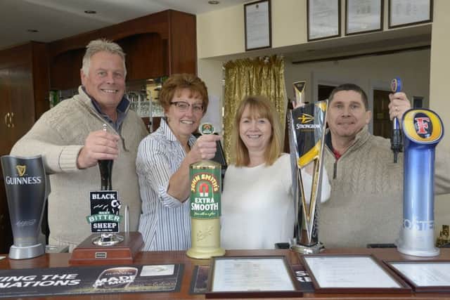 The White Horse Bempton is re-opening.
Pictured new Licensees
Arthur & Phyl Woodhouse, Stephanie & Andrew Artley.
NBFP PA1607-5a