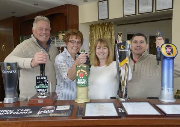 The White Horse Bempton is re-opening.
Pictured new Licensees
Arthur & Phyl Woodhouse, Stephanie & Andrew Artley.
NBFP PA1607-5a