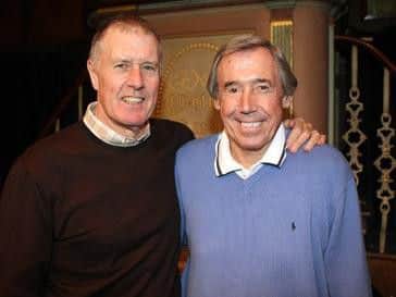 Geoff Hurst and Gordon Banks
