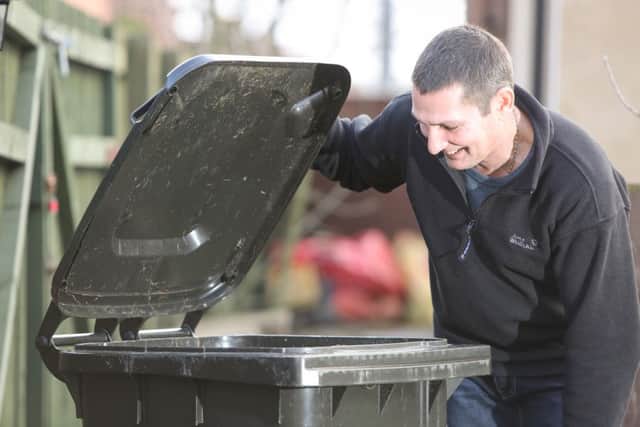 Ian Dowson is selling his wheelie bin on eBay for £10 after the council began charging for collections. Picture: Ross Parry Agency