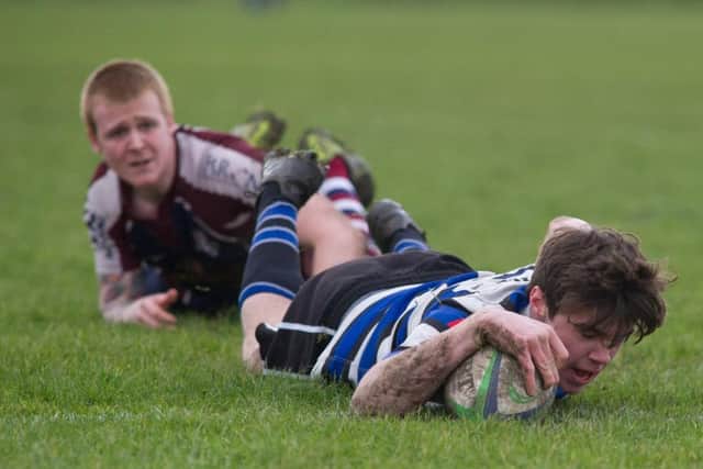 Jack Anderson cant halt a Driffield man adding to the scoreboard