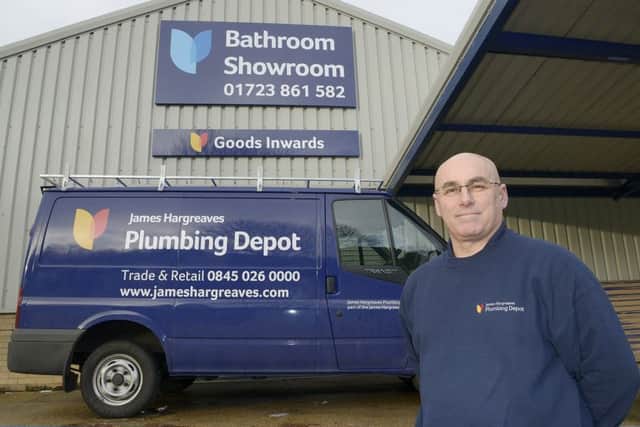 Paul Megginson gets set to manage the new James Hargreaves Plumbing Depot branch in Scarborough.