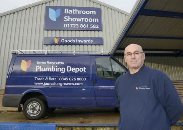 Paul Megginson gets set to manage the new James Hargreaves Plumbing Depot branch in Scarborough.